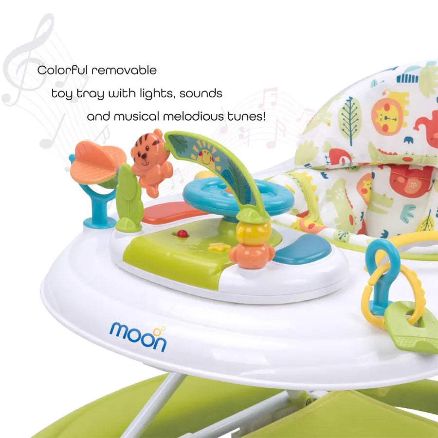 Moon - Crusie 4-in-1 Walker With Music Box (Green)