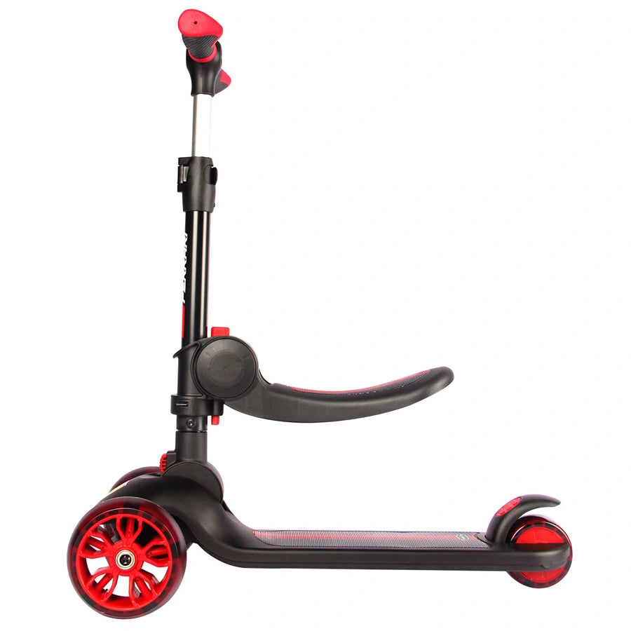 Ferrari - 2 In 1 Foldable Twist Scooter For Kids (Black)