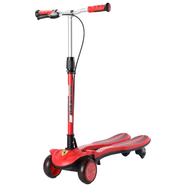 Ferrari Frog Scooter For Kids With Adjustable Height (Red)