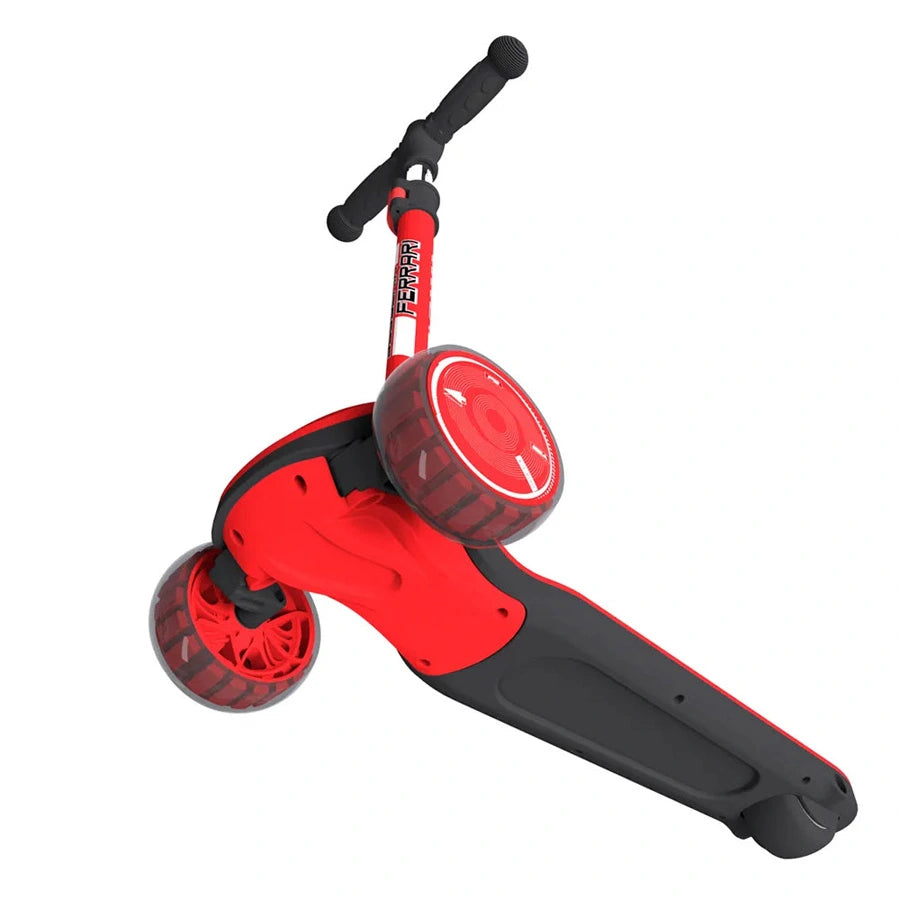 Ferrari - Twist Scooter For Kids With Adjustable Height (Red)