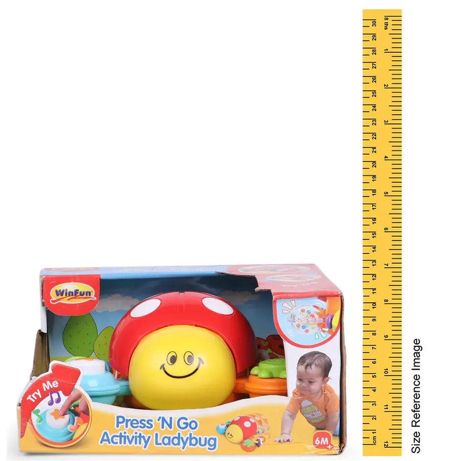 Winfun Press 'N Go Activity Ladybug Winfun Press 'N Go Activity Ladybug