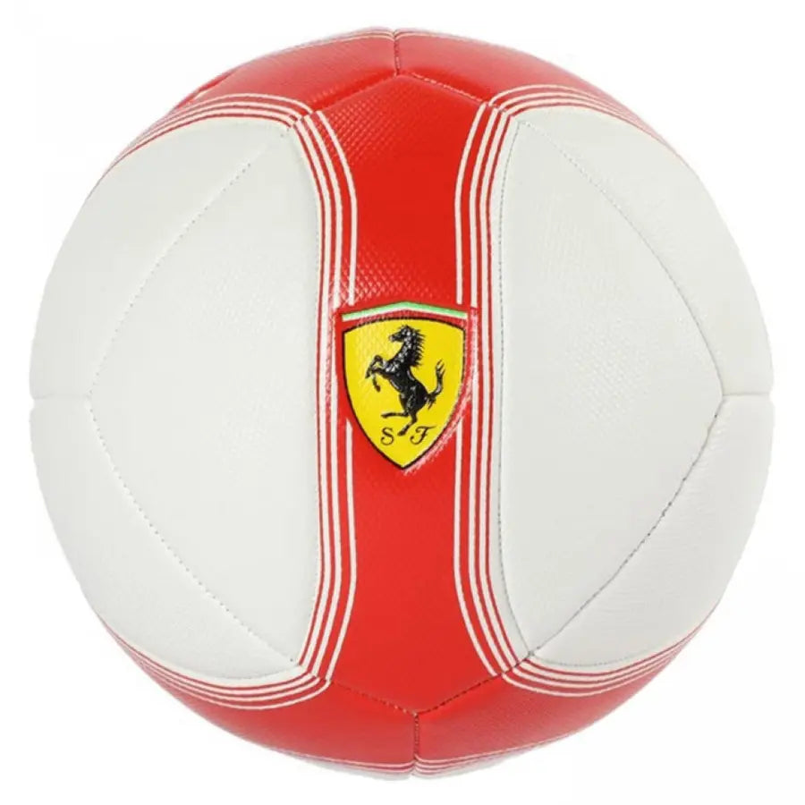 Ferrari - Machine Sewing Soccer Ball - Size 5 (White/Red)