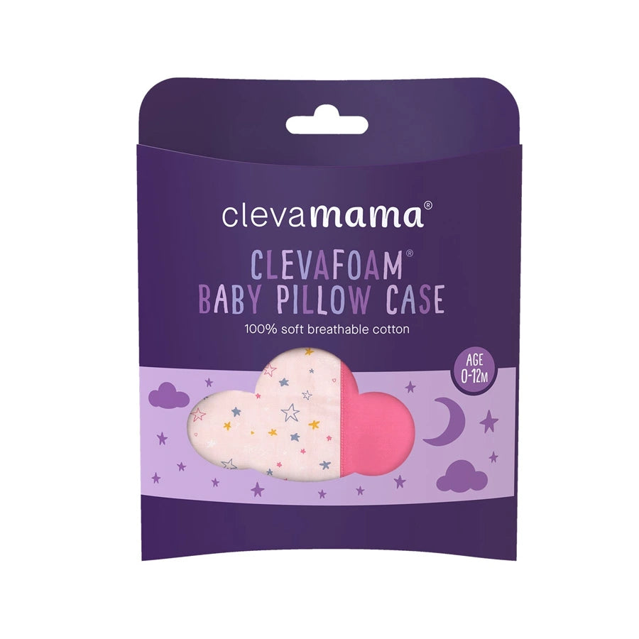 ClevaFoam Baby Pillow Case (Pink)