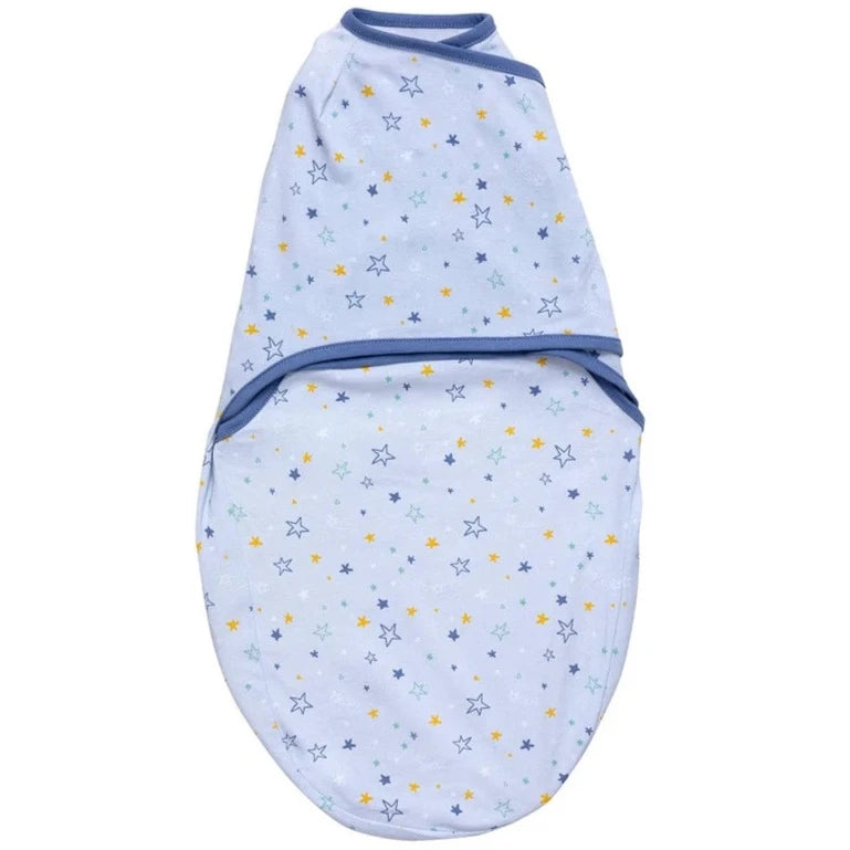 Clevamama Swaddle to Sleep - Baby Swaddle Wrap (Blue)