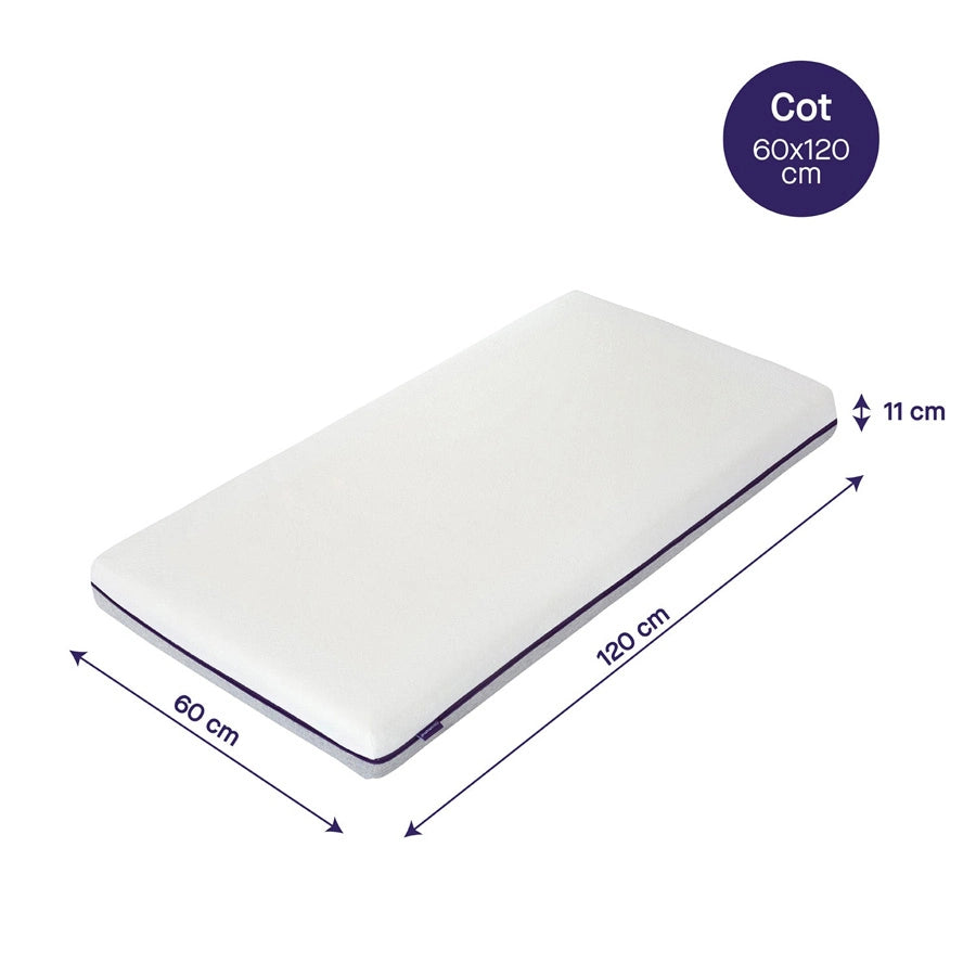 مرتبة دعم ClevaMama AirGo مقاس 60 × 120 × 11 سم - حجم المهد مرتبة دعم ClevaMama AirGo مقاس 60 × 120 × 11 سم - حجم المهد
