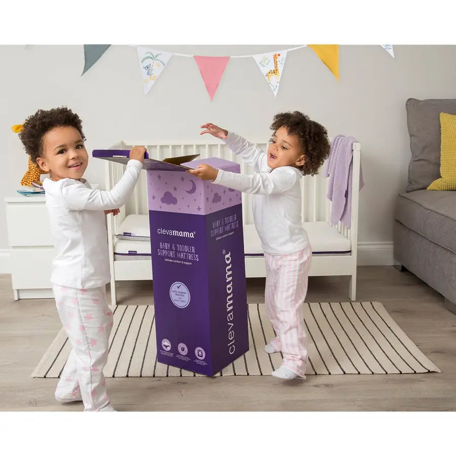 مرتبة دعم ClevaMama AirGo مقاس 60 × 120 × 11 سم - حجم المهد مرتبة دعم ClevaMama AirGo مقاس 60 × 120 × 11 سم - حجم المهد