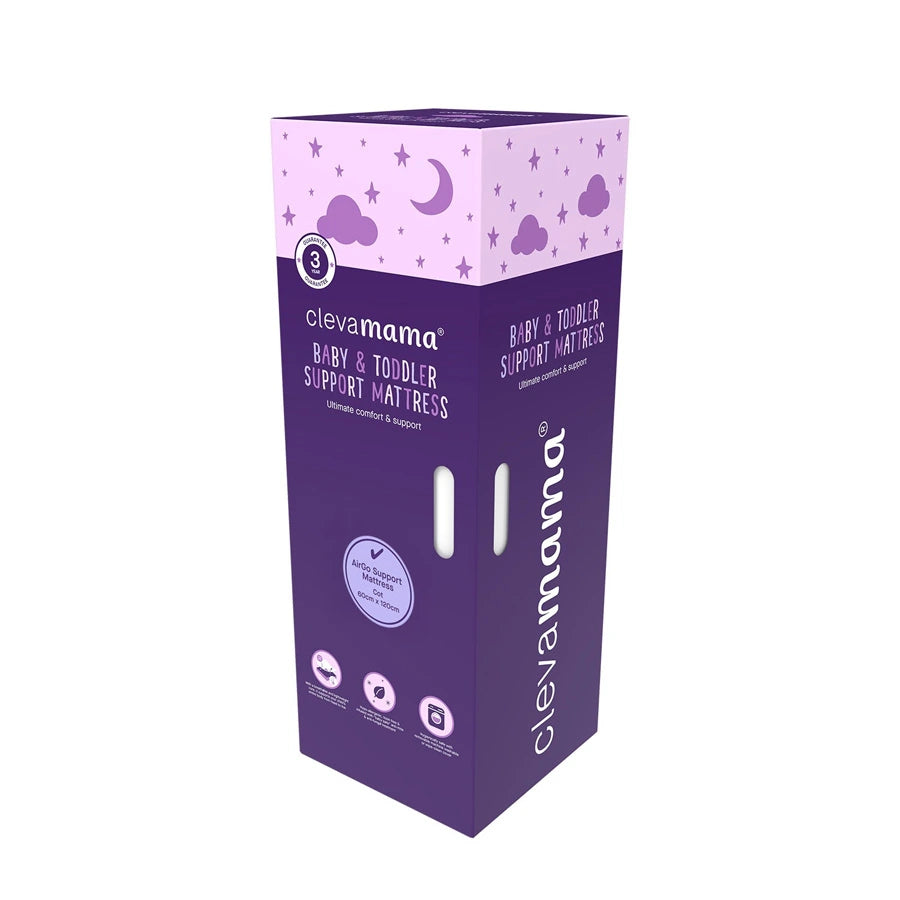 مرتبة دعم ClevaMama AirGo مقاس 60 × 120 × 11 سم - حجم المهد مرتبة دعم ClevaMama AirGo مقاس 60 × 120 × 11 سم - حجم المهد