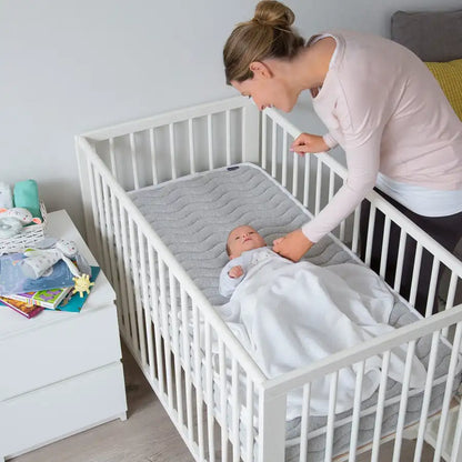 Clevamama Waffle Weave Cotton Blanket Crib/Moses Basket 70 x 90 cm (White)