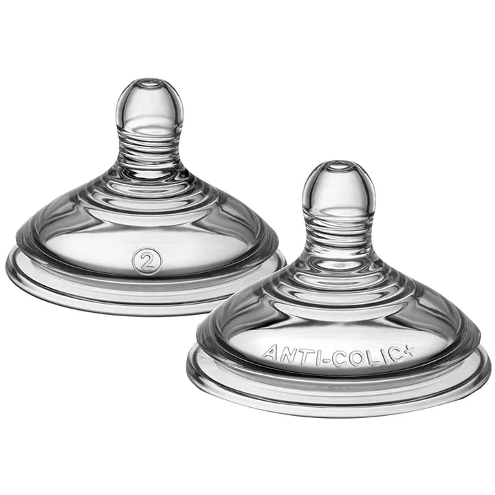 Tommee Tippee Advanced Anti-Colic Teats, Medium Flow X 2 (Clear)