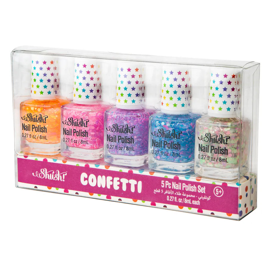 مجموعة طلاء أظافر شاش كونفيتي ووتر مجموعة طلاء أظافر شاش كونفيتي ووتر
