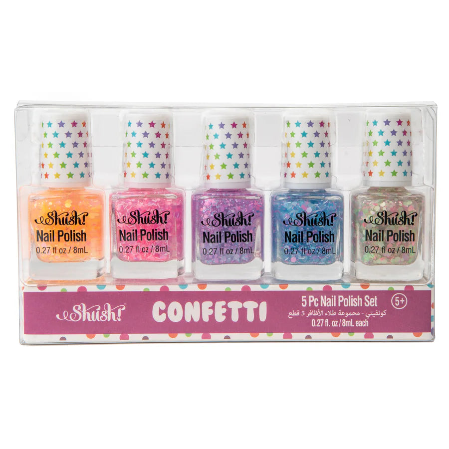مجموعة طلاء أظافر شاش كونفيتي ووتر مجموعة طلاء أظافر شاش كونفيتي ووتر