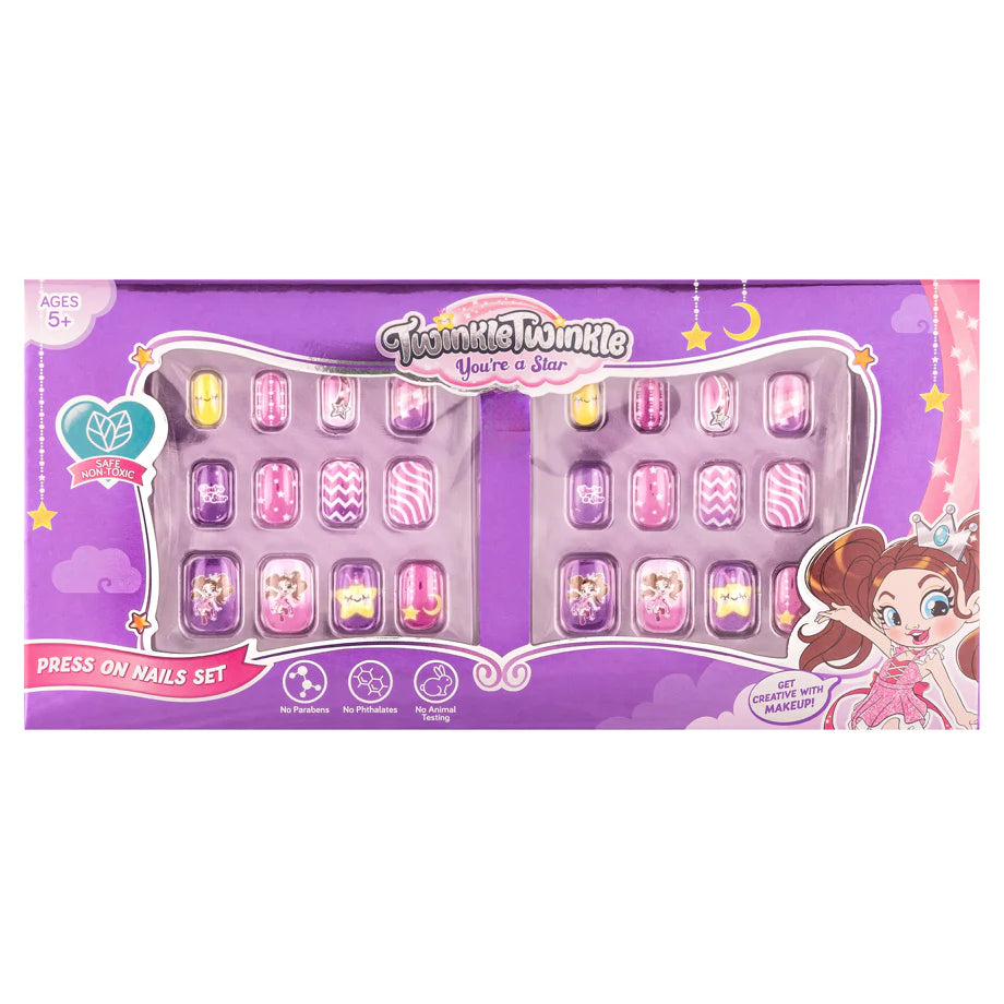 Twinkle Twinkle Press-On Nail Set for Kids