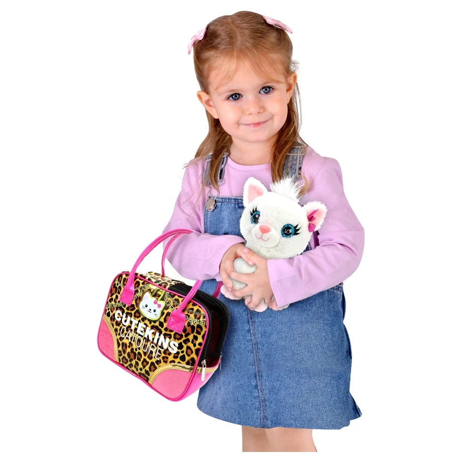 Funville Cutekins Kitten With Carry Case – Plush Toy