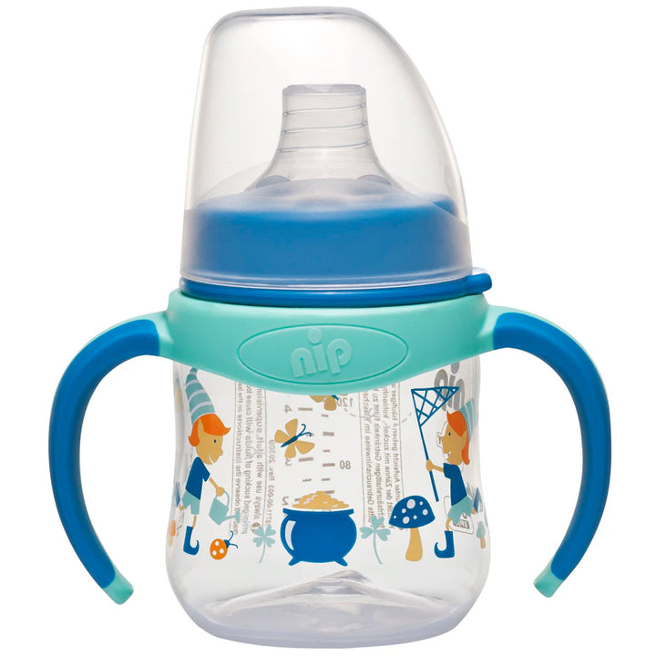 Nip Wide Neck Training Bottle 150mL (Elves Blue)