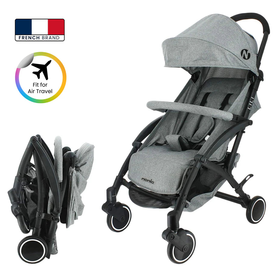 Nania Lili Compact Stroller (Grey) Nania Lili Compact Stroller (Grey)