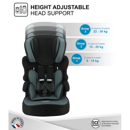 Nania Beline Carseat For Group 1/2/3 (Gris)