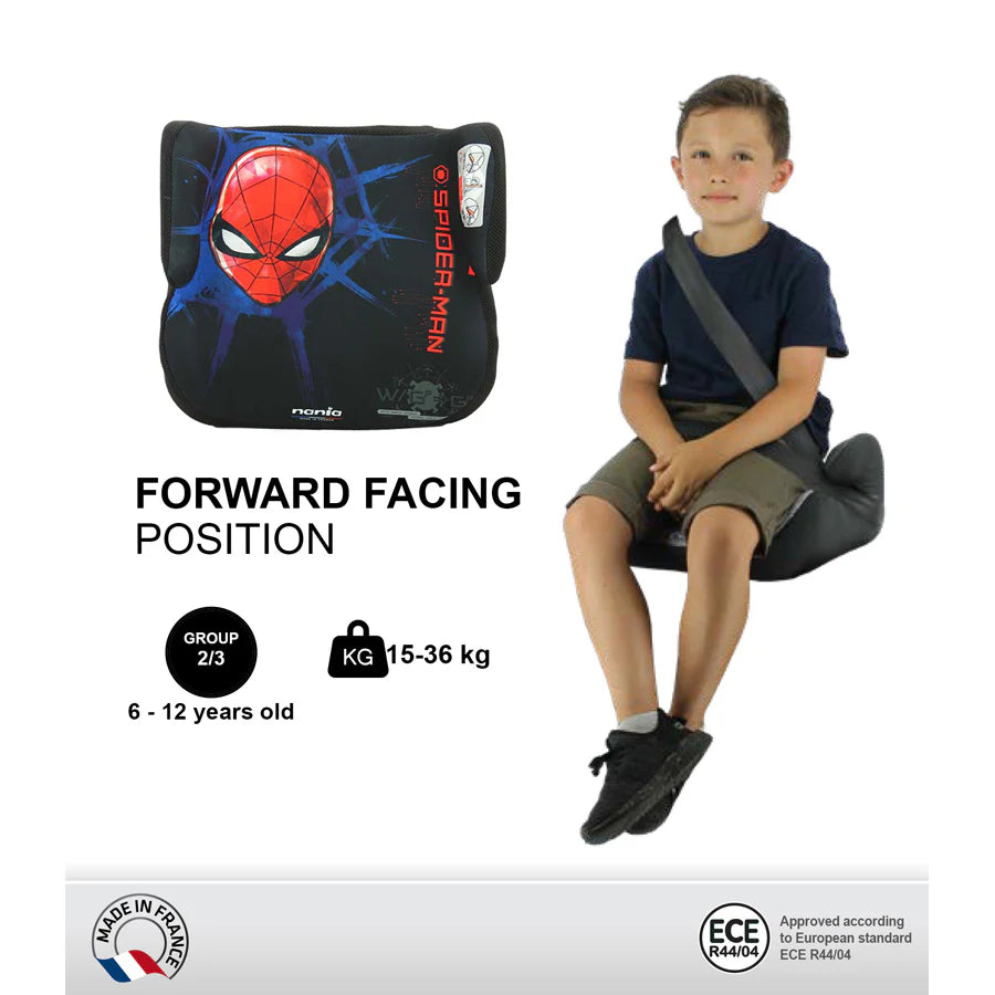 Nania Topo Kids Booster Car Seat For Group 2/3 - Spider-man