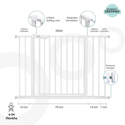 Moon Safety Metal Gate 74.5-114 cm