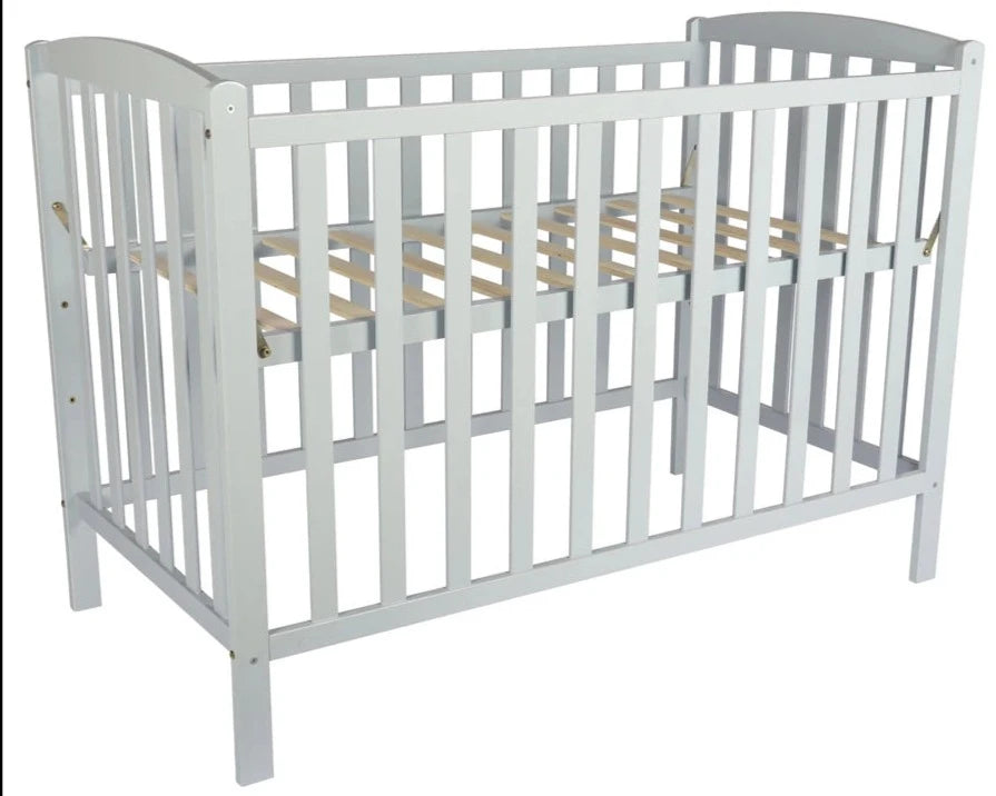 Moon - Wooden Window Crib (Grey) - Mattress Included