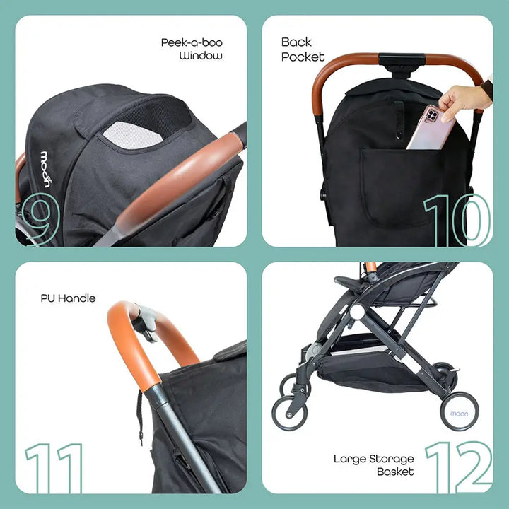 Moon - Ritzi - Cabin Stroller (Black)