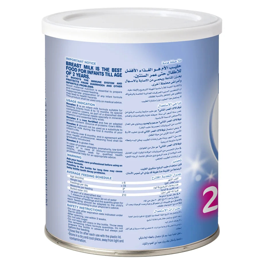 Novalac 2 Follow On Formula (6–12 Months, 400g)