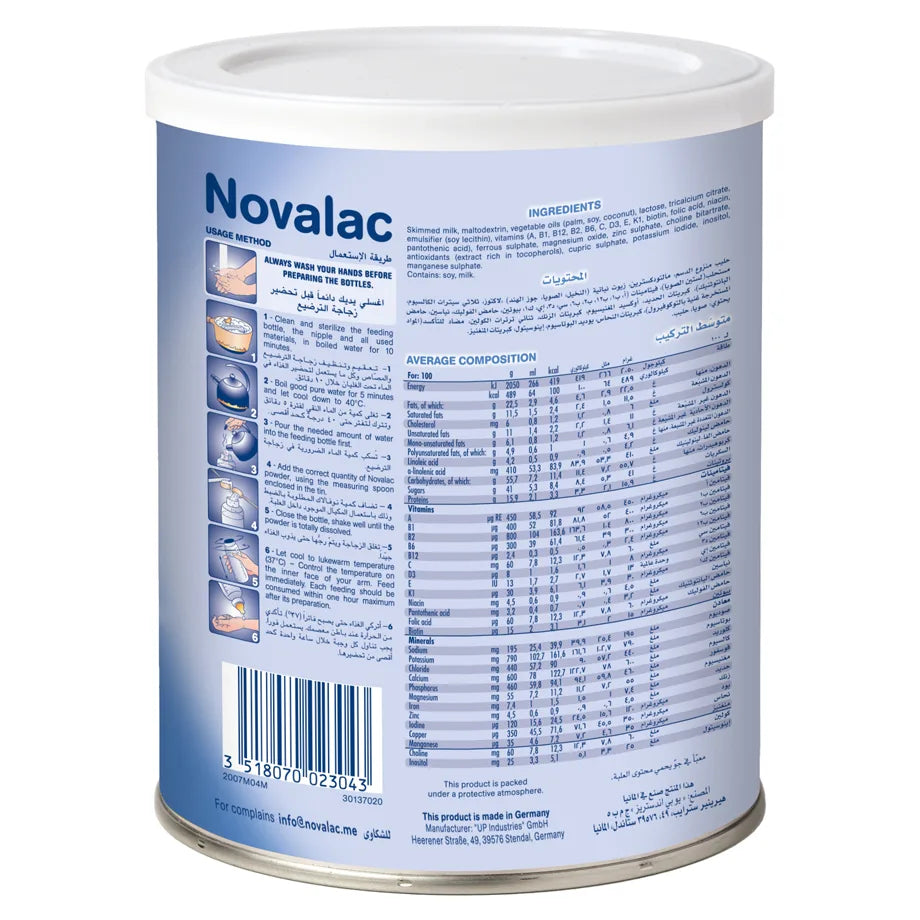 Novalac 2 Follow On Formula (6–12 Months, 800g)