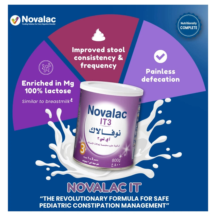 Novalac IT3 Anti Constipation Growing Up Formula (1–3 Years, 800g)