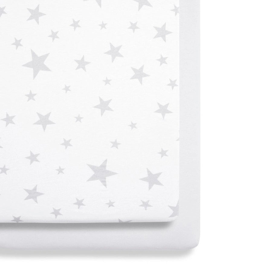 Snuz - Crib Fitted Sheets - Pack of 2 (Star)