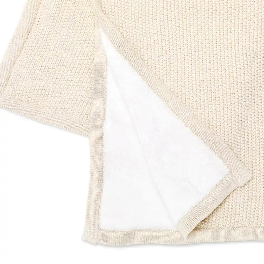 Snuz Organic Knitted Fleece Baby Blanket - Linen