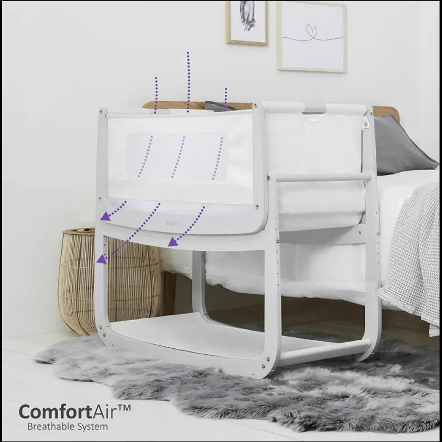 SnuzPod4 Bedside Crib (Haze Grey)
