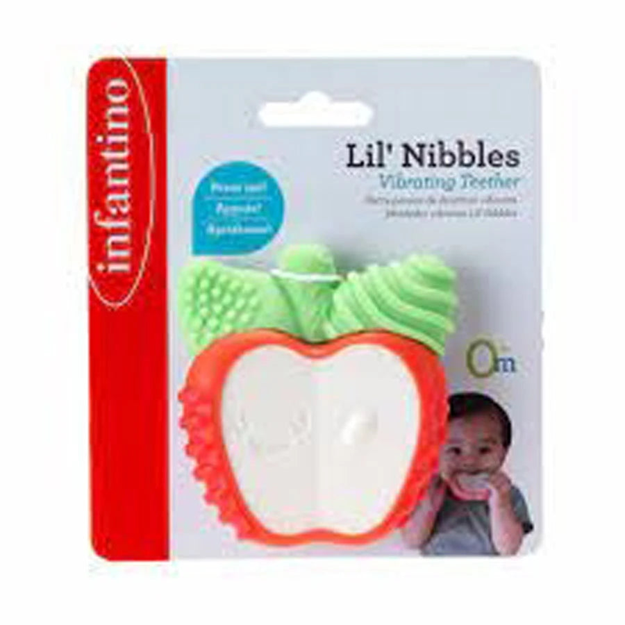 Infantino - Lil' Nibbles Vibrating Teether - Apple