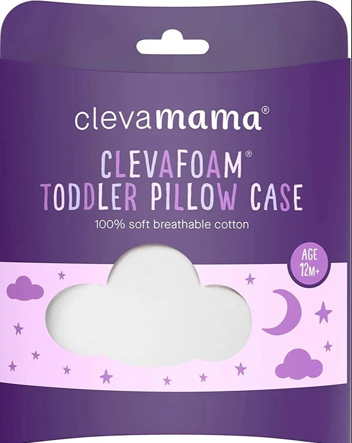 ClevaFoam Toddler Pillow Case (White)