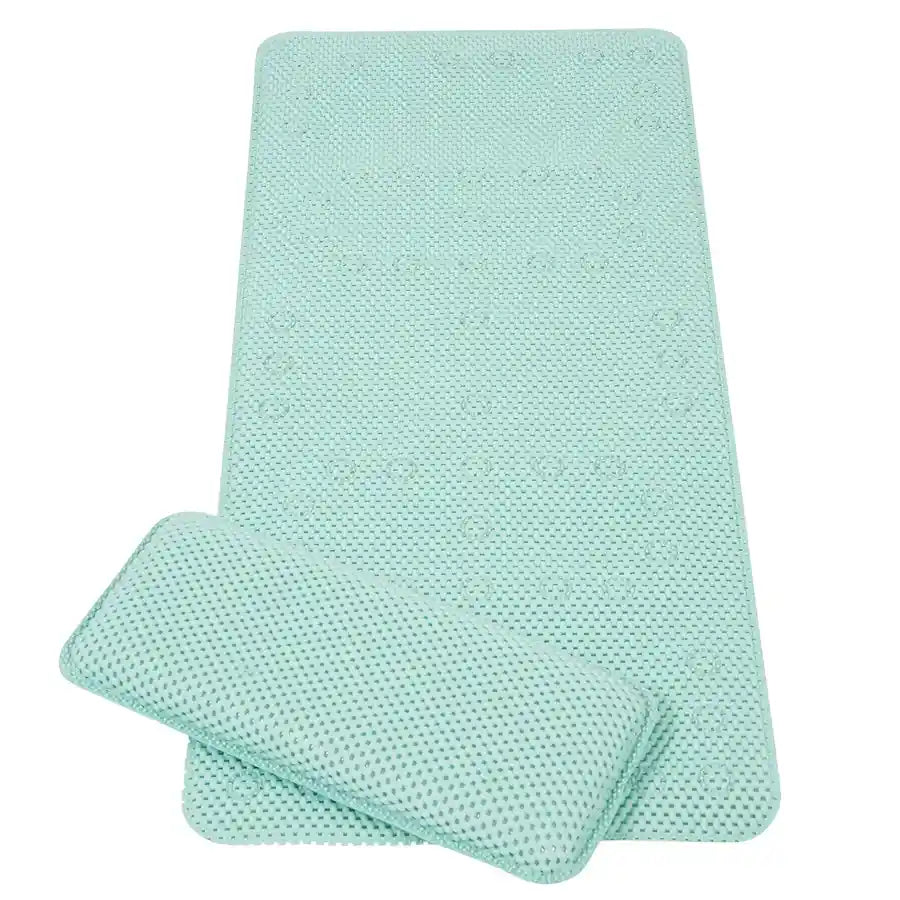 Clevamama - AntiBac Treated Bath Mat & Kneeling Cushion (Blue)