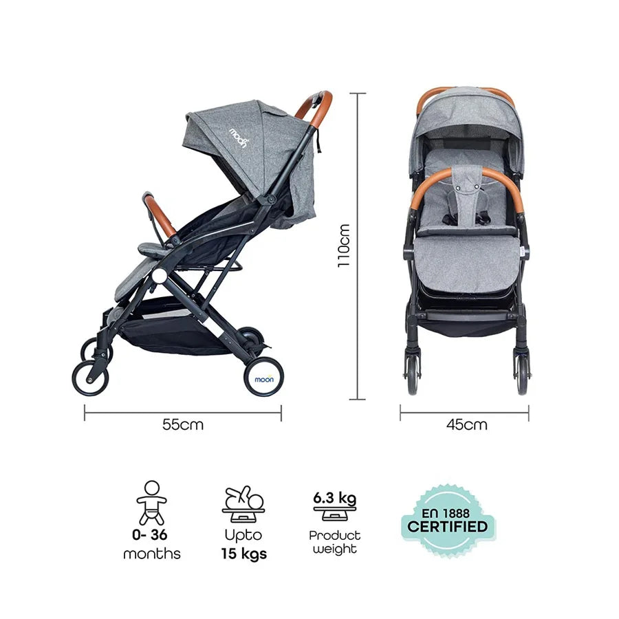 Moon - Ritzi - Cabin Stroller (Grey)