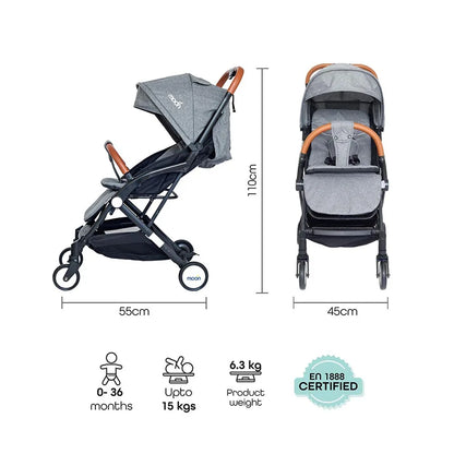 Moon - Ritzi - Cabin Stroller (Grey)