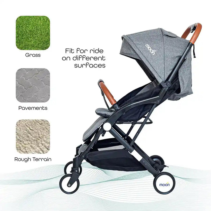 Moon Ritzi Cabin Stroller Grey Halamama s Premium at best price Halamama