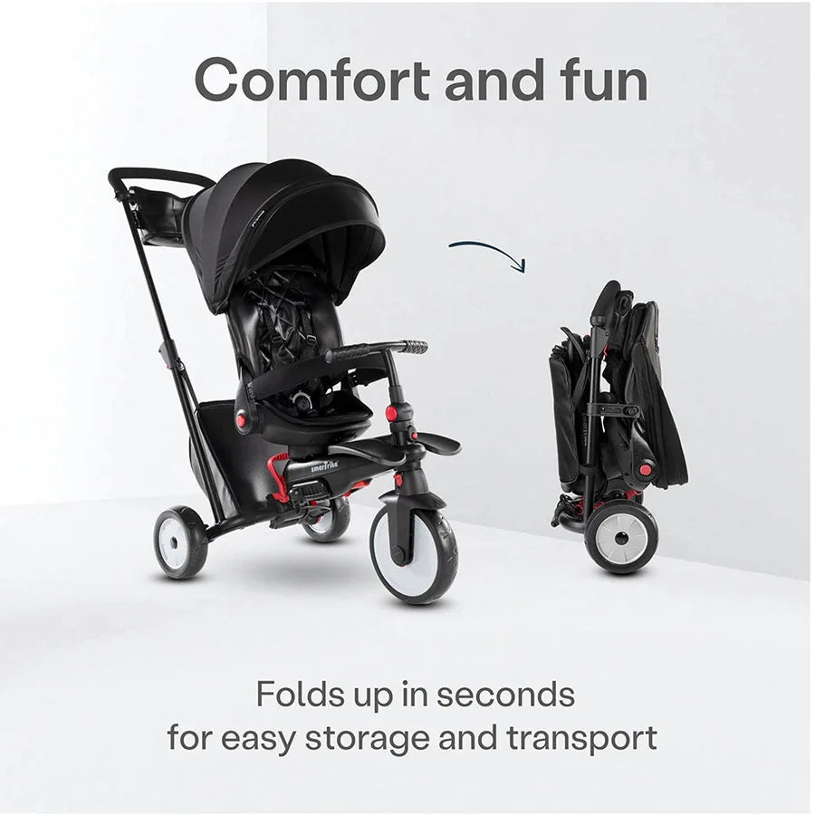 دراجة ثلاثية العجلات SmarTrike - STR7 Urban Stoller (أسود) دراجة ثلاثية العجلات SmarTrike - STR7 Urban Stoller (أسود)