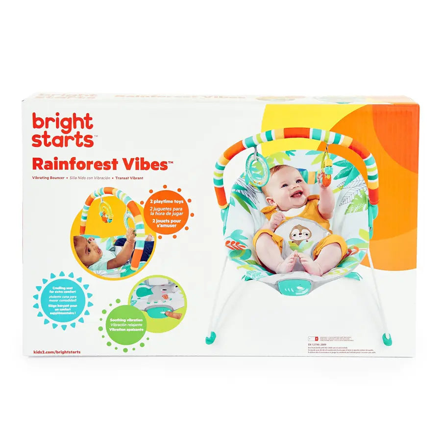 Bright Starts Rainforest Vibes Vibrating Bouncer Bright Starts Rainforest Vibes Vibrating Bouncer
