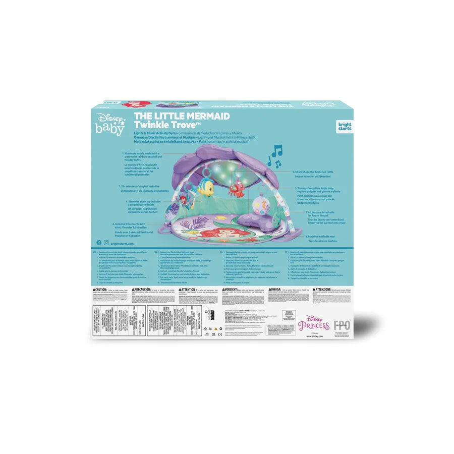 Bright Starts The Little Mermaid Twinkle Trove Lights & Music Activity Gym