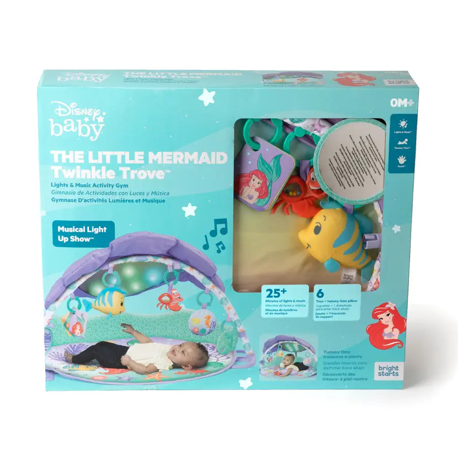 Bright Starts The Little Mermaid Twinkle Trove Lights & Music Activity Gym