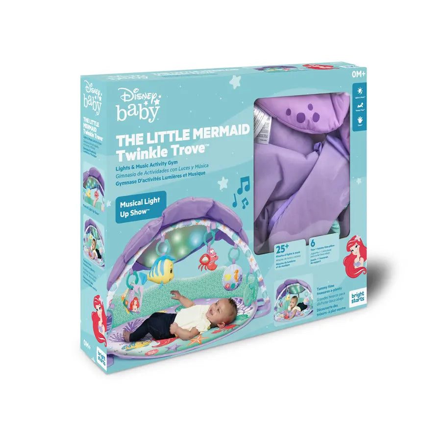 Bright Starts The Little Mermaid Twinkle Trove Lights & Music Activity Gym