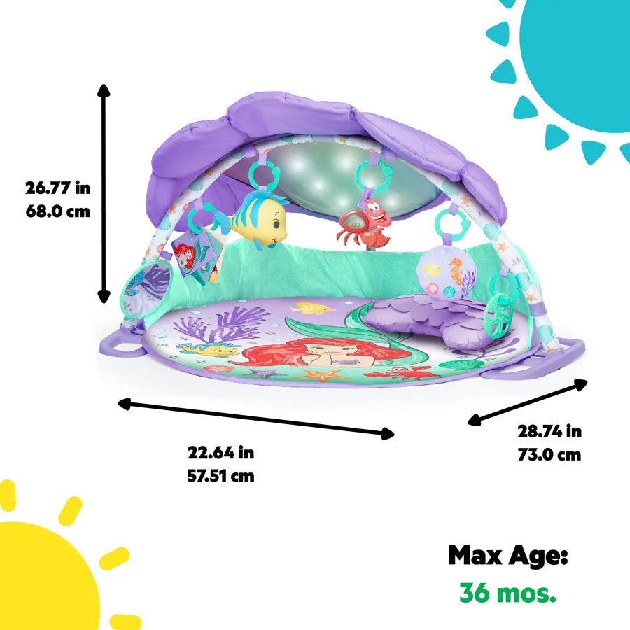 Bright Starts The Little Mermaid Twinkle Trove Lights & Music Activity Gym