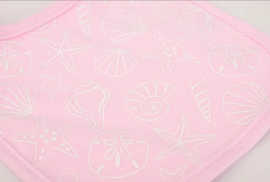 Hudson Baby Interlock Terry Bib - Mermaid (Pack of 5)