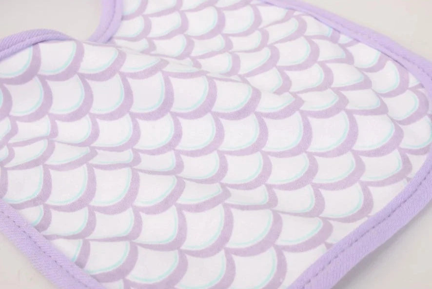Hudson Baby Interlock Terry Bib - Mermaid (Pack of 5)