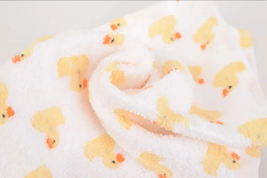Hudson Baby Washcloths (Woven Terry) Duck 4pc
