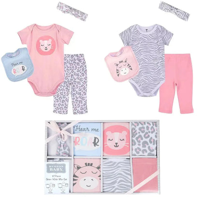 Hudson Baby Clothing Gift Set 8pc - Safari