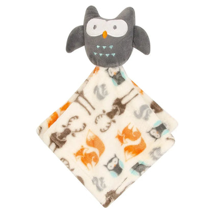 Hudson Baby Blanket 2pc And Security Blanket - Owl