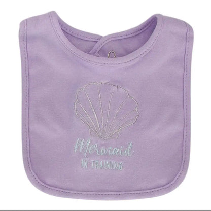 Hudson Baby Interlock Terry Bib - Mermaid (Pack of 5)
