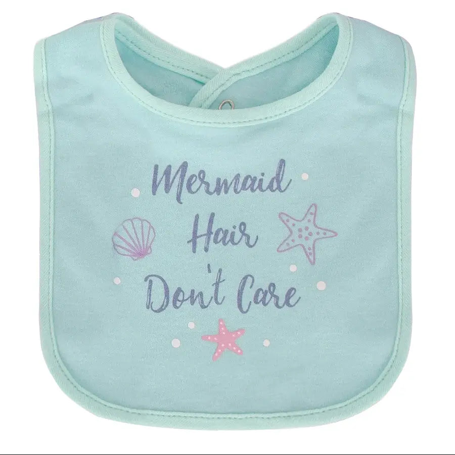 Hudson Baby Interlock Terry Bib - Mermaid (Pack of 5)