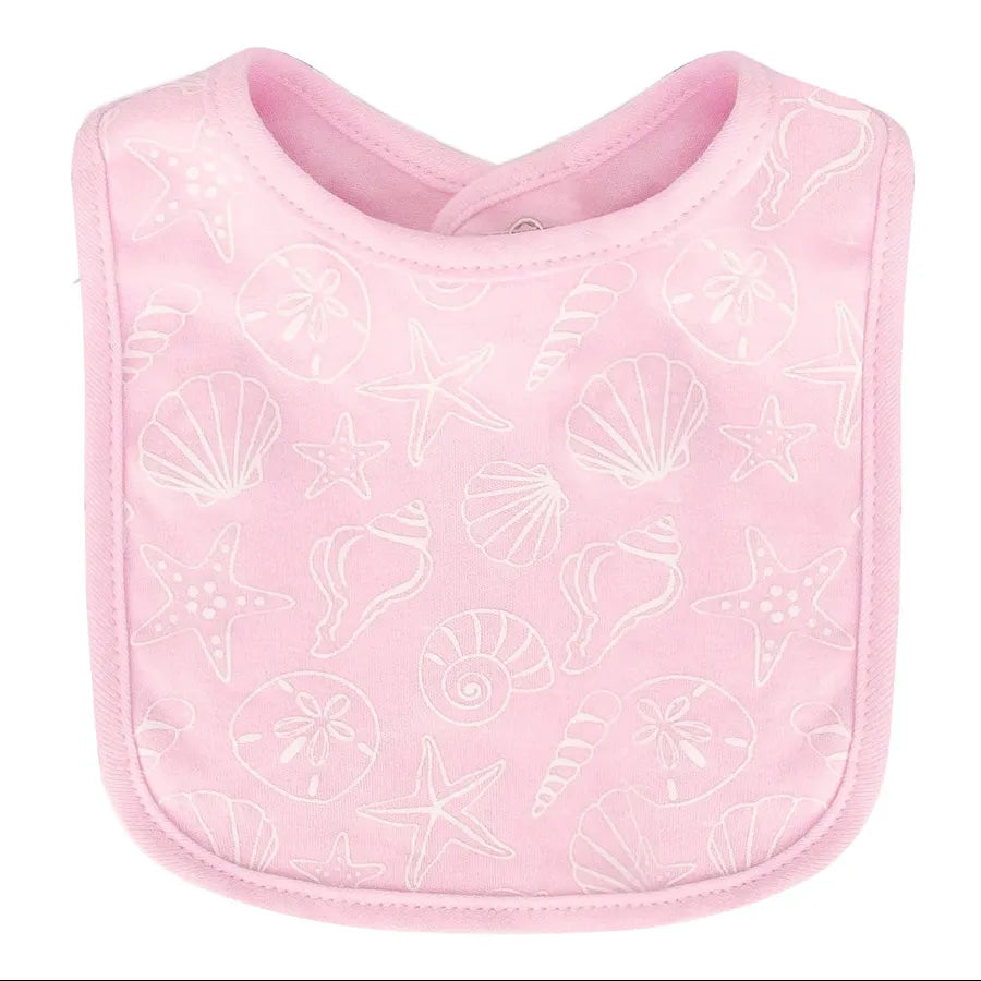 Hudson Baby Interlock Terry Bib - Mermaid (Pack of 5)